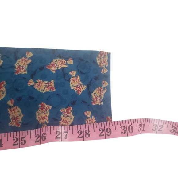 LuLaRoe Tall & Curvy Leggings Womens Blue Fish Pattern Ocean Stretch Pull On - Picture 9 of 10